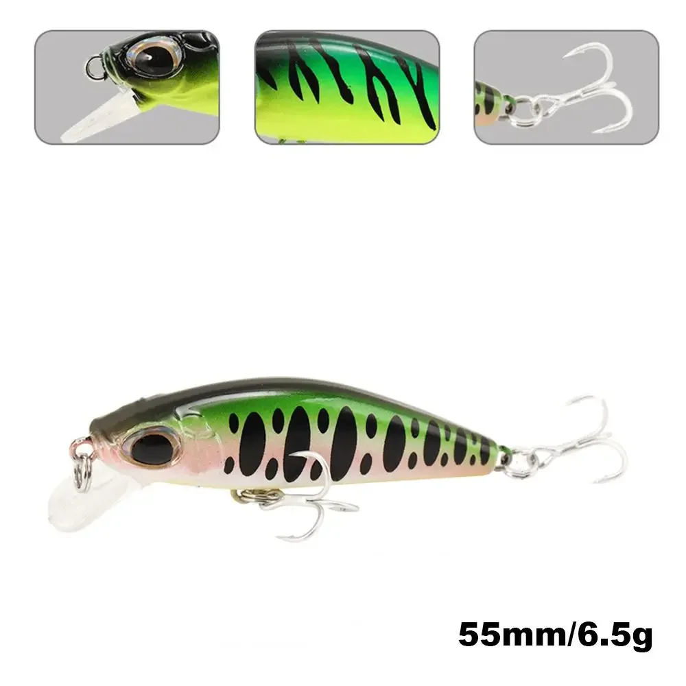 2023 Minnow Fishing Lure 5 Colors 6.5G 55MM TP162 High Quality Sinking Hard Bait Long Casting Fishing Tackles top water lure