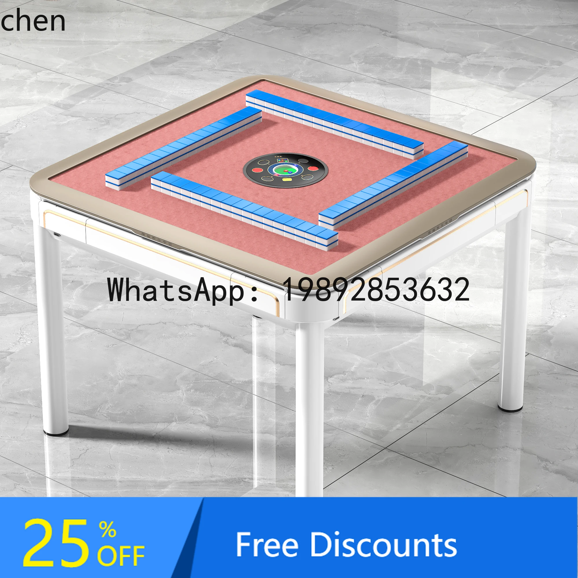 automatic mahjong machine dining table integrated dual-purpose high-end bass folding roller coaster mahjong table