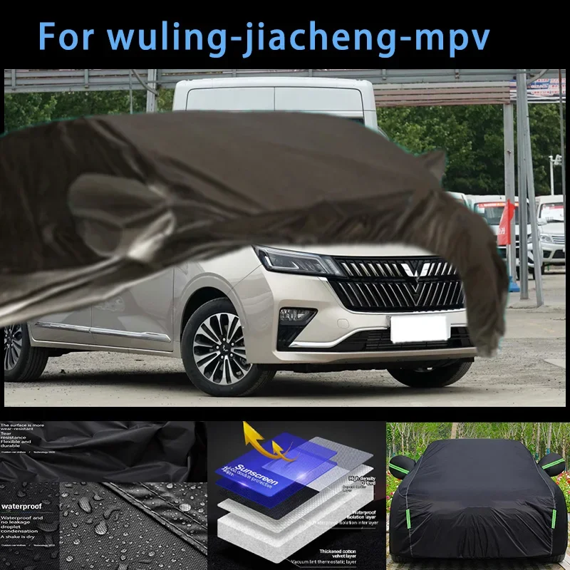 

For wuling-jiacheng-mpv Outdoor Protection Full Car Covers Snow Cover Sunshade Waterproof Dustproof Exterior Car accessories