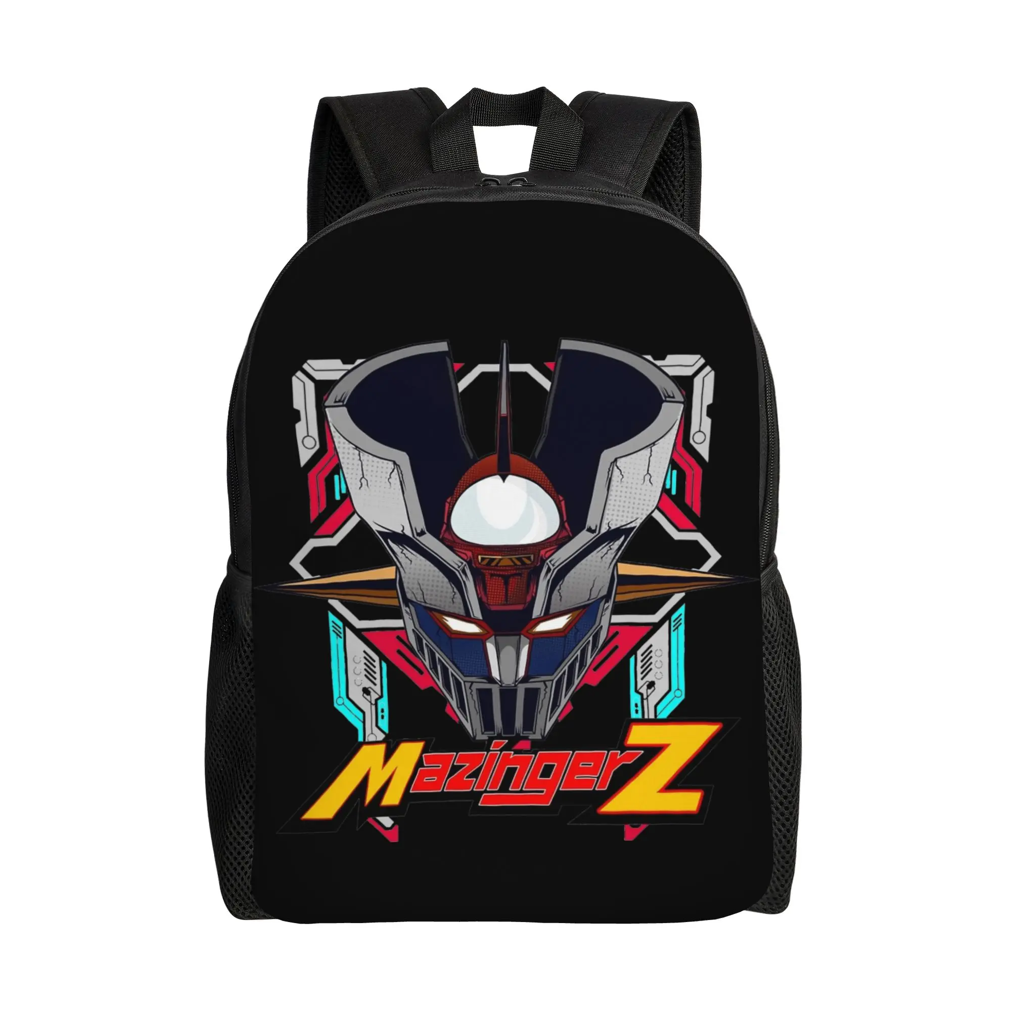 

Рюкзак Mazinger Z в стиле аниме для мужчин и женщин, повседневный студенческий рюкзак для работы, сумка через плечо для ноутбука с изображением робота НЛО, легкая сумка через плечо