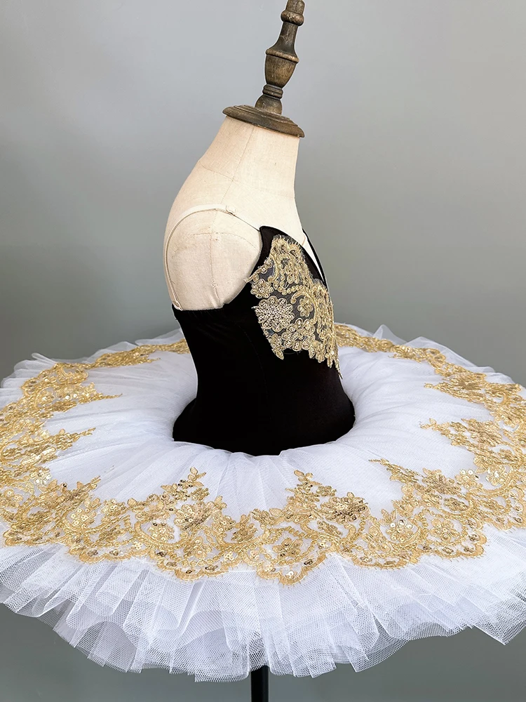 Tutú de Ballet profesional para niñas, vestido de fiesta de bailarina, disfraces de Ballet del lago de los Cisnes, ropa de escenario, trajes de Ballet de salón para niñas