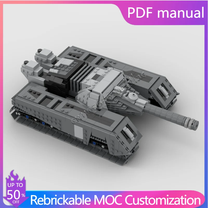 

786 детали, хит продаж, серая модель боевого танка MOC, строительные блоки, сделай сам, собранные, развивающие, креативные, детские игрушки, подарок на день рождения