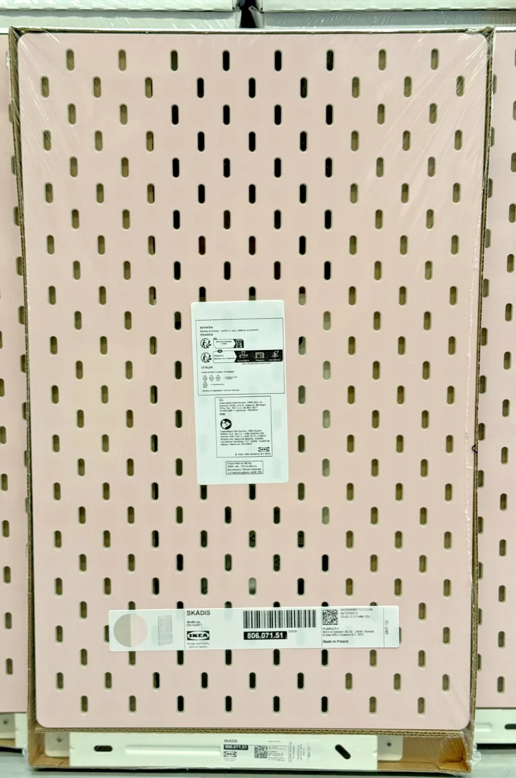 

Настенный органайзер для хранения в розовом и бежевом цветах, 14,25x22 дюйма, новый дизайн