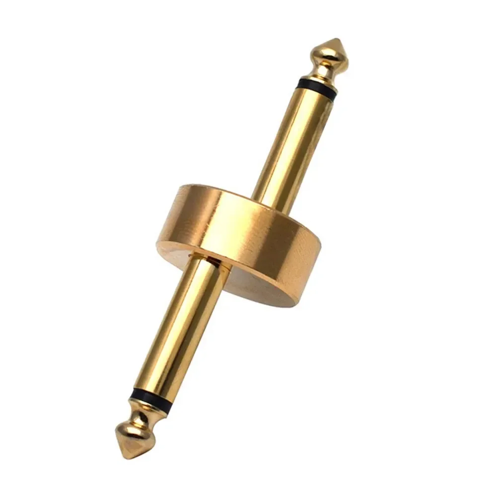 1/4 Inch Z Type Couplers Metal 1pc Chrome/Gold Space Saving Z Type Pedal Connector 1/4 Inch Coupler for Guitar Effects