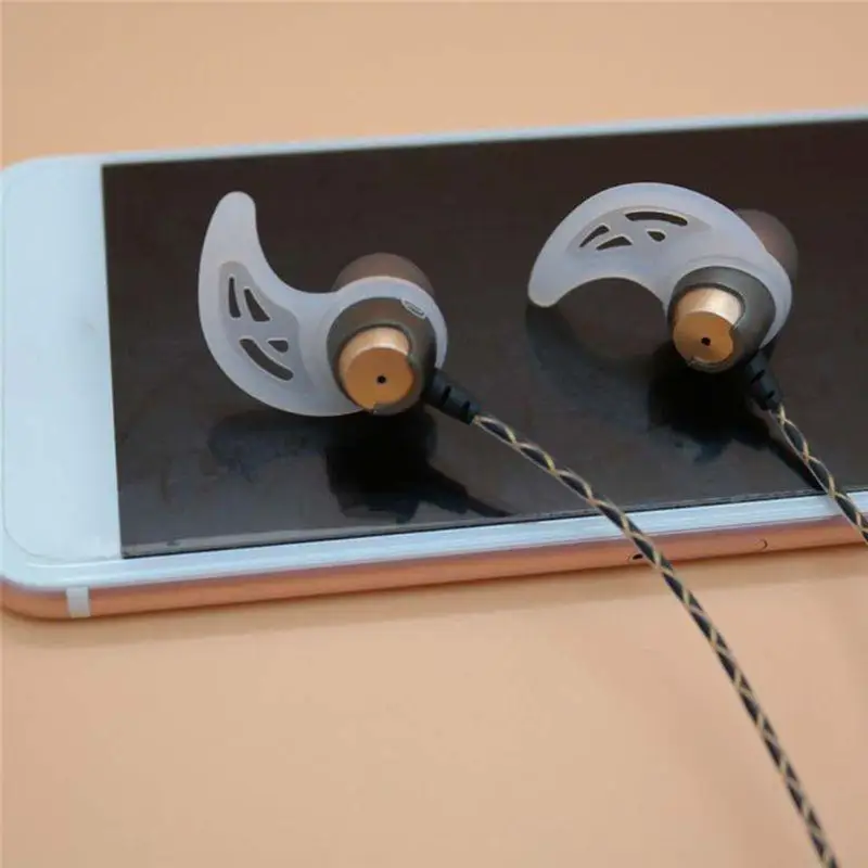 Y1UB Shockproof Ear Hooks Cover 5 Pairs Rubber Rotary  Anti-Slip Ear Covers Accessories for Wireless Earphone Headset