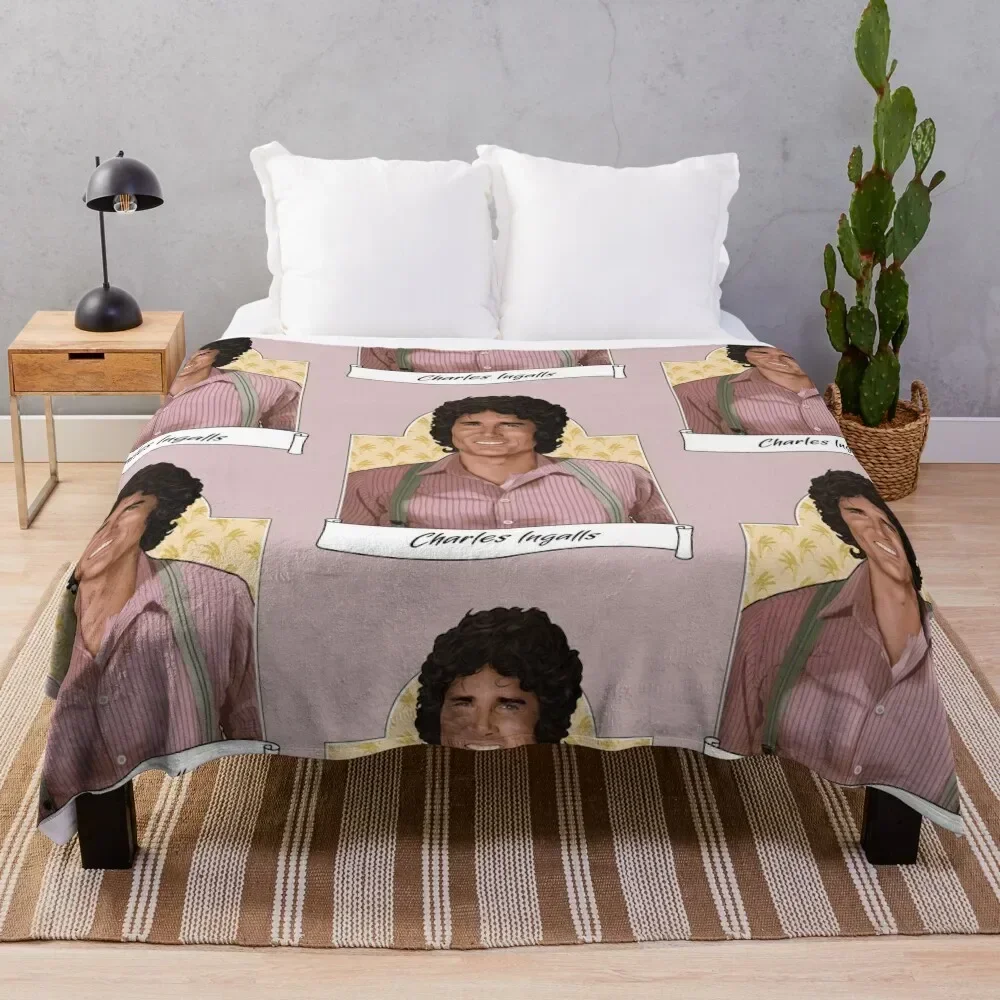 

Charles Ingalls Throw Blanket Bed Fashionable Cute for sofa For Sofa Thin Blankets