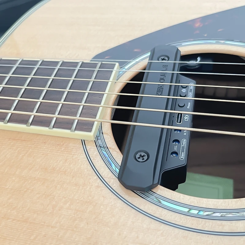 DOUBLE X2 Wireless Soundhole Pickup with Receiver Microphone 50M Transmission for 80-120mm Sound-hole Acoustic Guitar Pickups