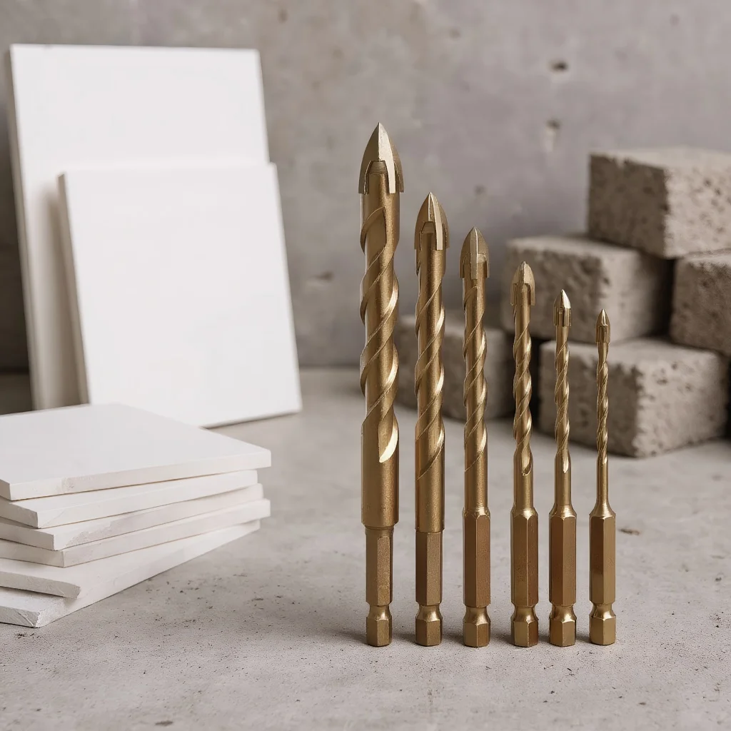 

Набор сверл для плитки с крестообразным шестигранником 3-12 мм – инструмент для сверления отверстий в стекле, керамике, бетоне, кирпиче, из твердого сплава