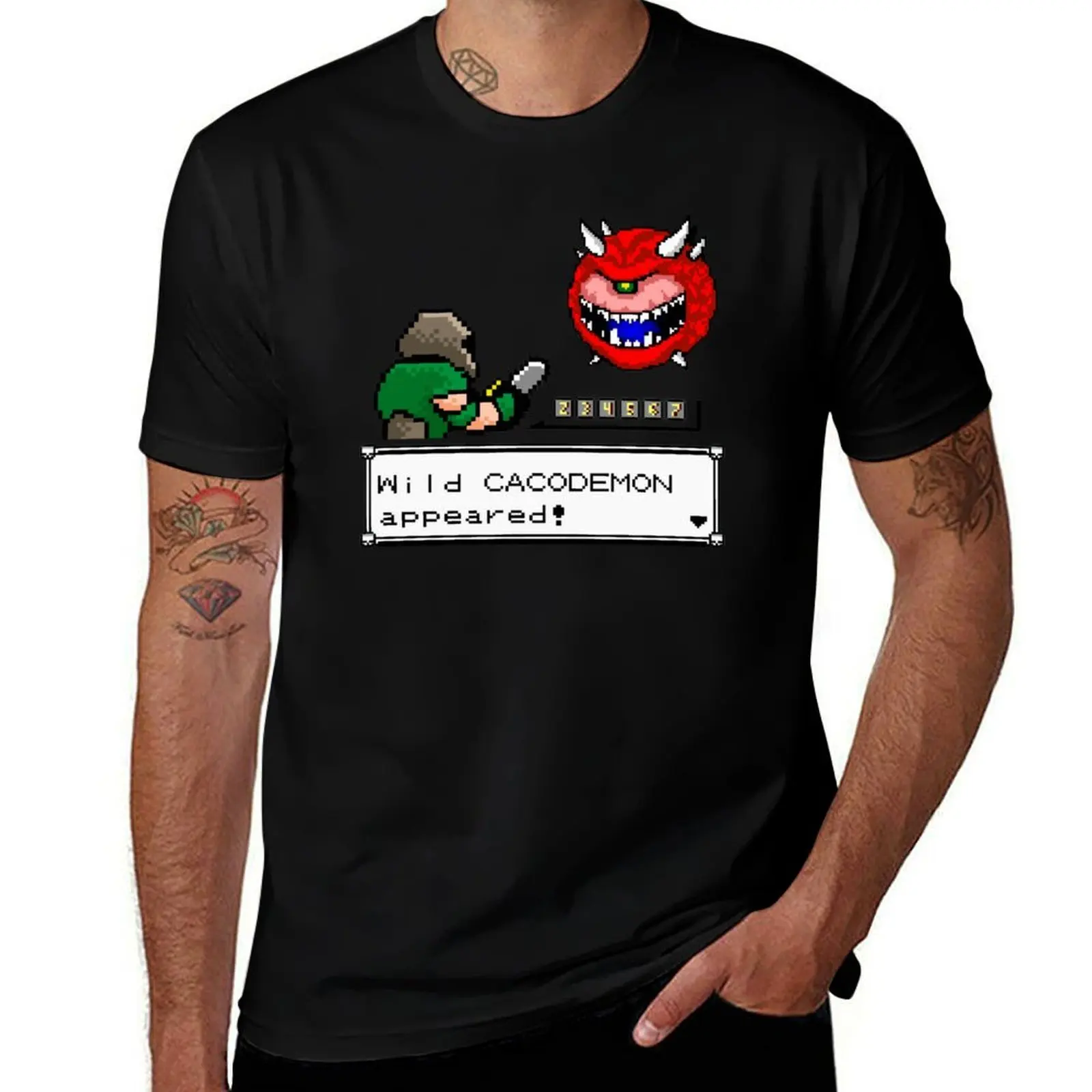 Wild Cacodemon Color T-Shirt Casual Loose Daily Wear T-Shirt