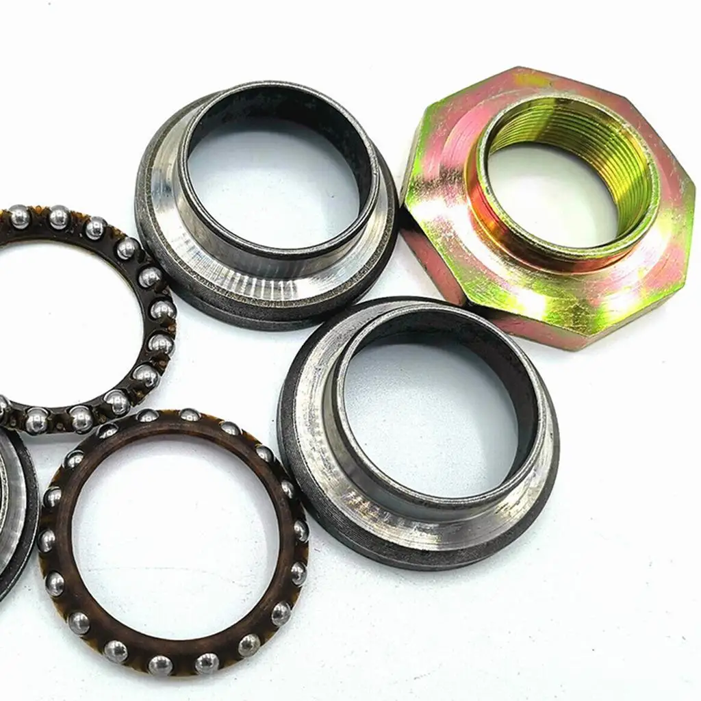 Lightweight Steering Rod Bearing Kit for Yamaha PW50 Motorcycle Portable Metal Repair Parts Convenient Replacement