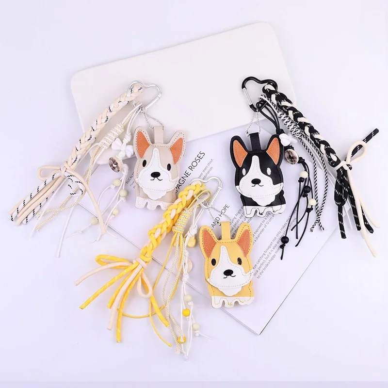 

Creative Cute Pet Lanyards Cute Corgi Husky Heart-shaped Keychains Fashionable Versatile Bag Pendants Handmade Fun Small Gifts