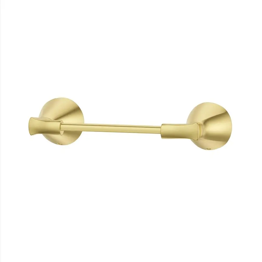 

Willa Toilet Paper Holder, Bathroom Tissue Roll Holder, WallMounted, Screwin, Brushed Gold Finish, BPHWLL0BG