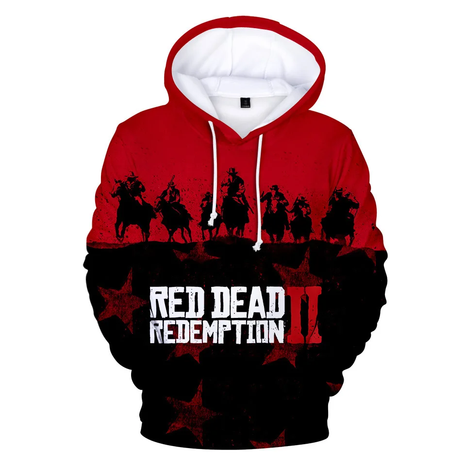 Popular Game Red Dead Redemption 3D Print Hoodies Men Women Fashion Hoodie Pullovers Hooded Sweatshirts Tracksuits Man Clothing