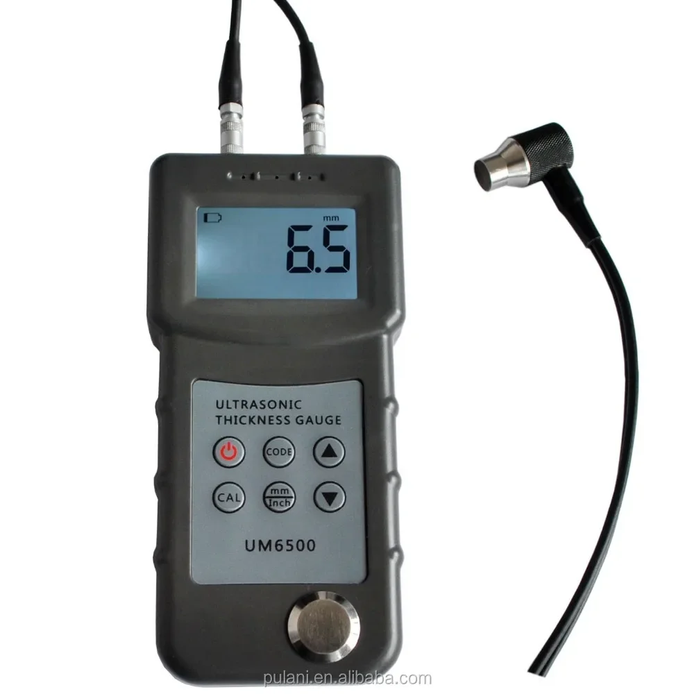 

Ultrasonic test gauge equipment for metal / steel / plastic pipe thickness