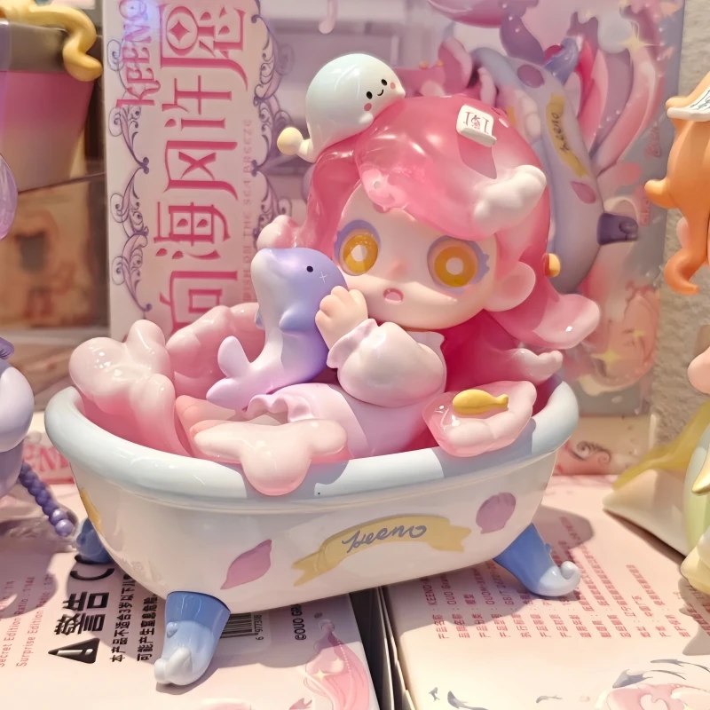 Echte Keeno V3 Wish On The Sea Breeze Serie Blind Box Mystery Box Kawaii Anime Figur Schreibtisch Dekorationen Spielzeug Freund Urlaub Gif
