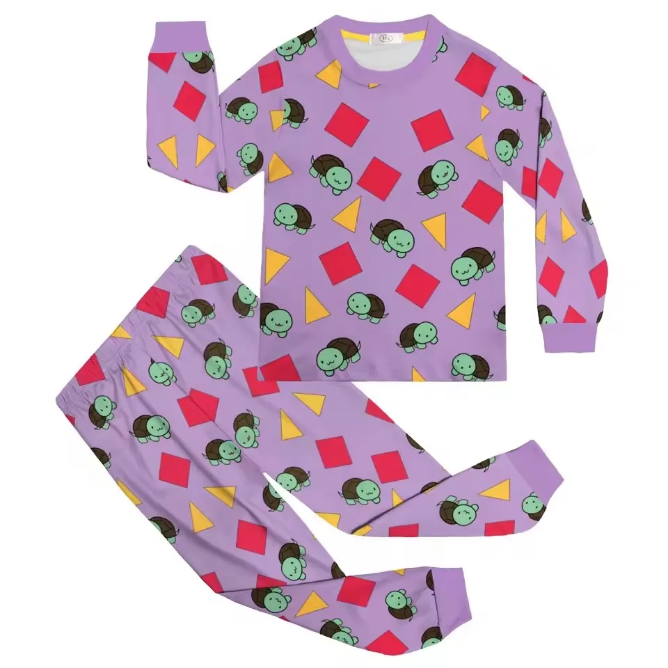 

Детские пижамы KPop Demon Hunters, топы с длинными рукавами, брюки, комплект из 2 предметов, одежда для косплея Zoey, одежда для сна, детские пижамы, домашняя одежда для девочек