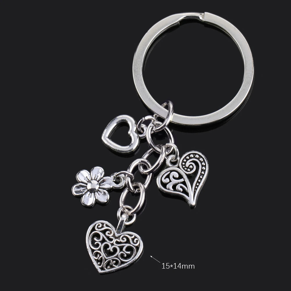 패션 동물 여성 키 체인 자동차 문 고양이 개 사랑 심장 열쇠 고리 친구 선물 쥬얼리 가방... - 5