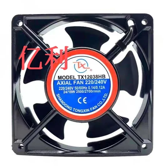 

TX TX12038HB AC 220V 0.14A 120x120x38mm 2-Wire Server Cooling Fan