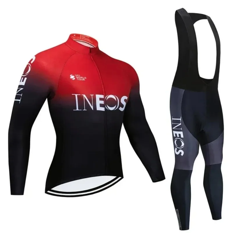 

2023 INEOS Bicycle Set Cycling Pants Bretele Ciclismo Masculino Spring And Autumn Cycling Jersey Suit Men Ropa Bicicleta Hombre