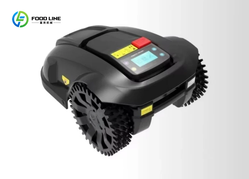 Custom Robot intelligent automatic lawn mowing robot with bump sensor application remote control