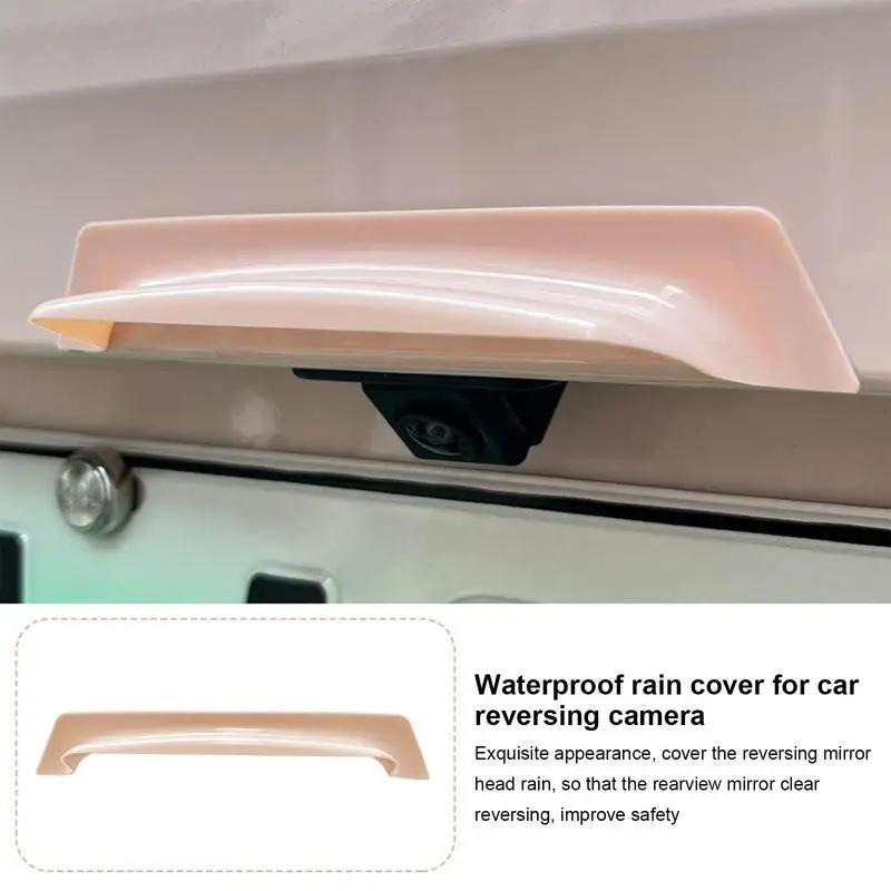 Rear Reversing Camera Rain Visor Shield Waterproof Rain Visor Shade Camera Rain Shade Cover Rainproof Waterproof Shield Car