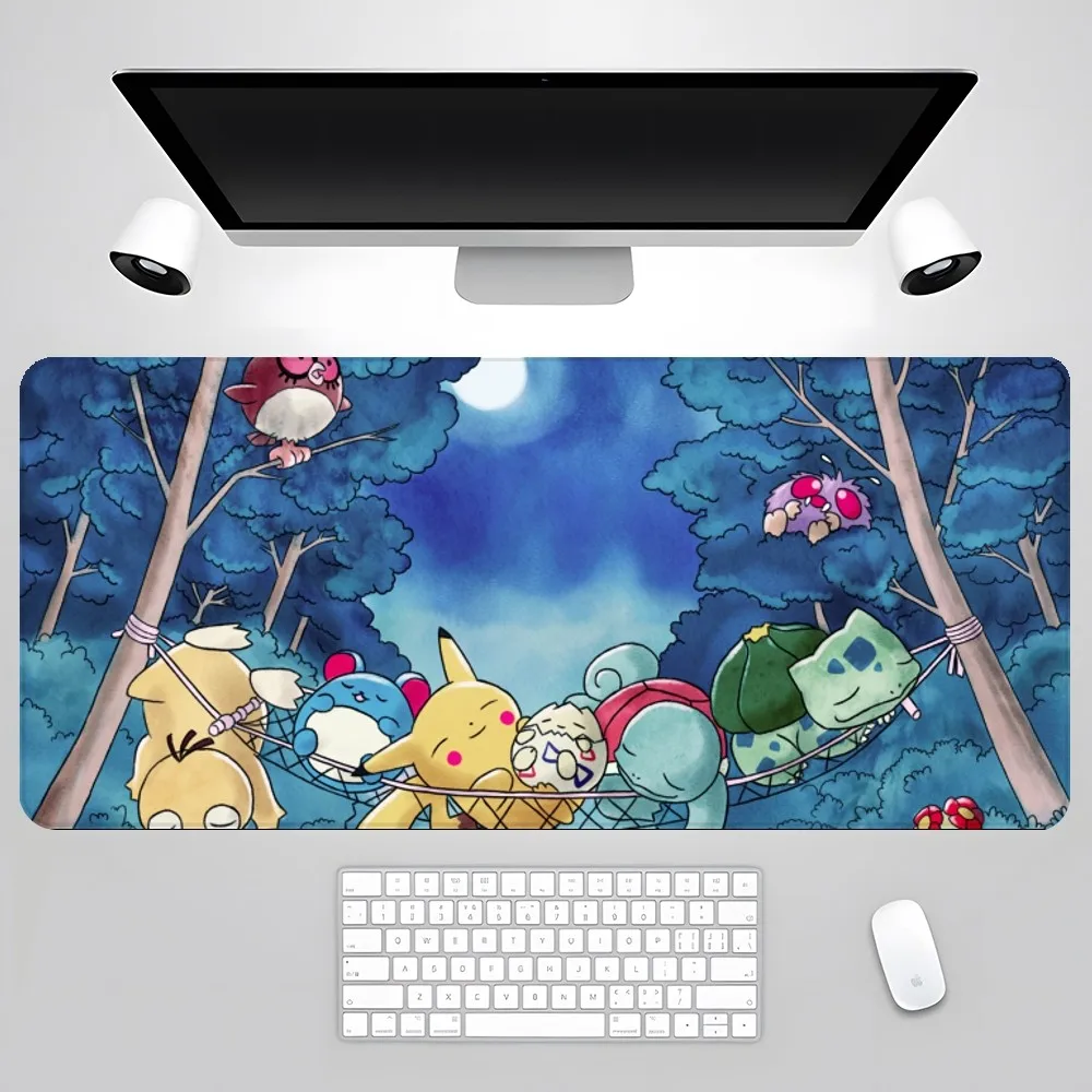 Pokemon Psyduck Mauspad Gamer PC Gaming Zubehör Gummi matte xxl Deskmat Matten Tastatur Schrank Mause Laptops