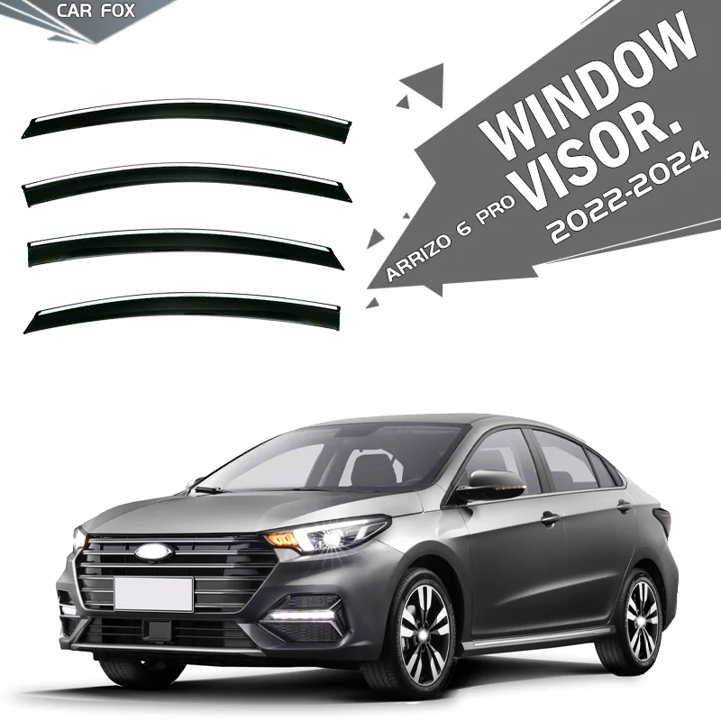 

For Arrizo 6 Pro 2022-2024 Window Visor Vent Shades Sun Rain Deflector Guard 4PCS/SET For Arrizo 6 Pro 2022-2024