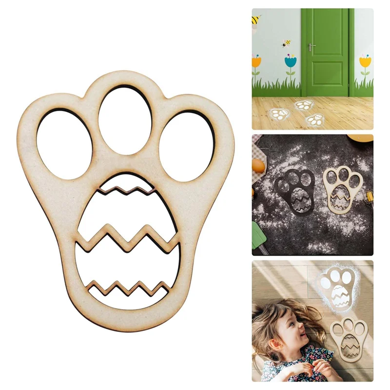 Top Sale Flour Footprint Easter Easter Morning Bunny Feet Flour Footprint Easter Bunny Feet Reusable Bunny Ornament