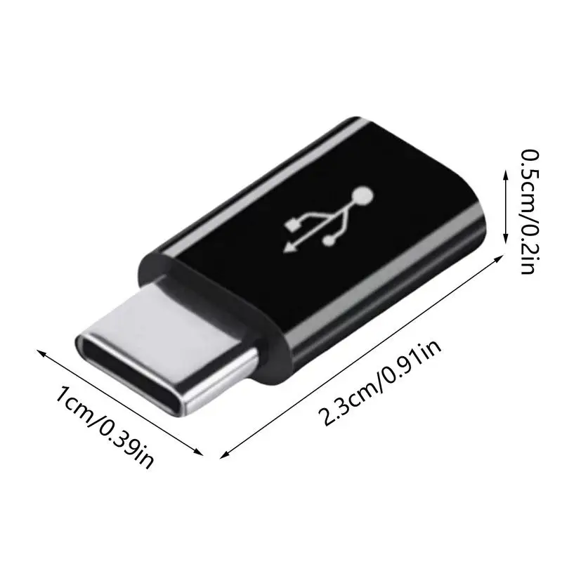 OTG 마이크로-타입C USB C 컨버터 휴대폰 타입 C 커넥터 고속 데이터 전송 어댑터 헤드 (컴팩트 구조)