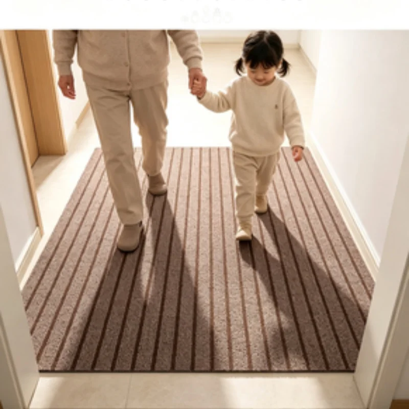 Simple Stripe Carpet Rectangular Washable Non Slip Area Rug Sofa Coffee Table Mat Bedroom Decor Floor Rug