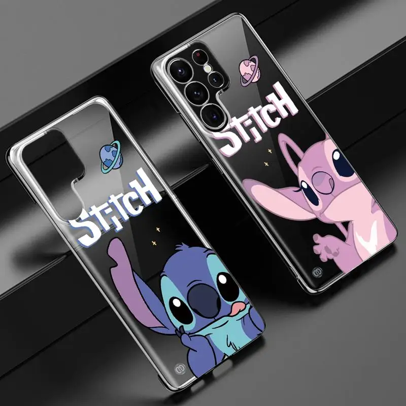 phone case for Samsung Galaxy S24 s23 Ultra FE cases s20 s21plus s22 borderless cooling clear funda Fashion Cool Stitch A-angie