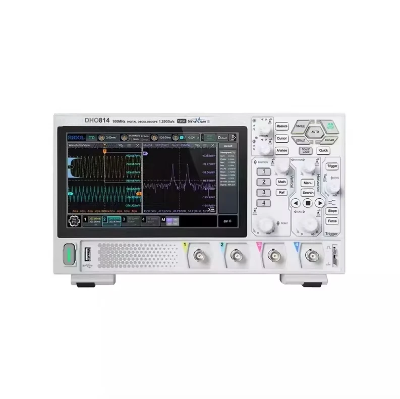 DHO804 70MHZ 4-channel Digital Oscilloscope 12-bit 1.25gsa/s 25MPts Depth Oscilloscope