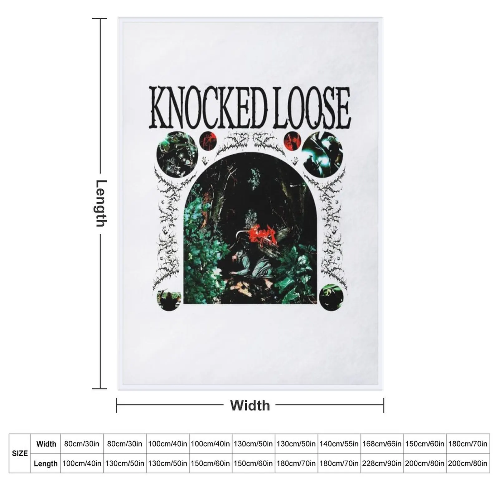 Knocked Loose Art Throw Blanket Beach Sofa Throw Luxury St Soft Big for sofa Custom Blankets