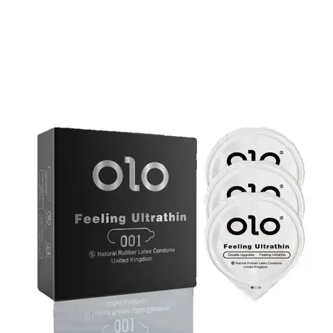 3PCS Ultra-thin Comdom Adult Sex Toys For Men Water Based Hyaluronic Acids 0.01 Feeling Ultrathin Condom Penis Sleeve Sexy Shop