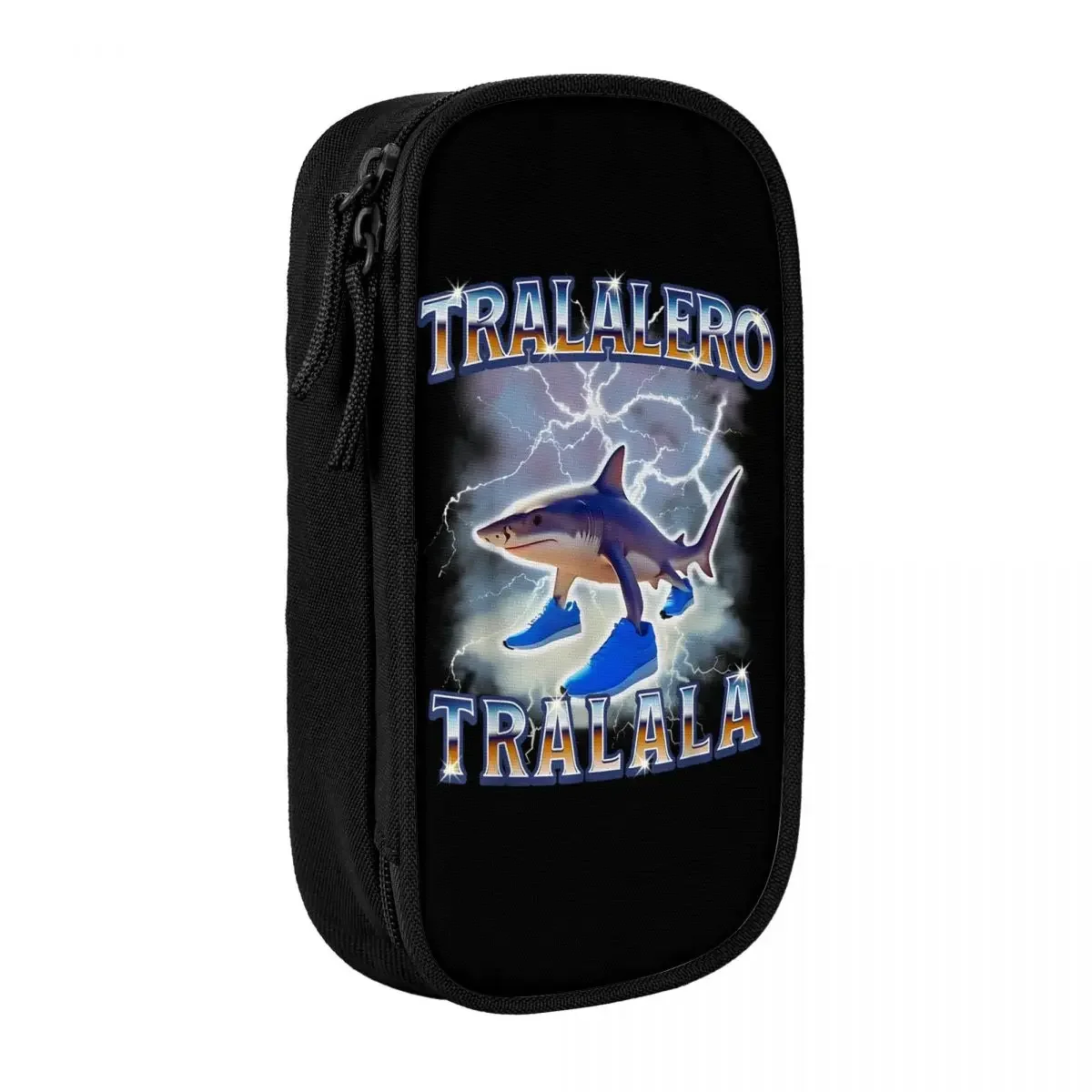 

Tralalero Tralala Забавный Акула Мем Пенал Итальянский Brainrot Ручка Сумки-карандаши Студенческие большие вместительные школьные принадлежности Пеналы