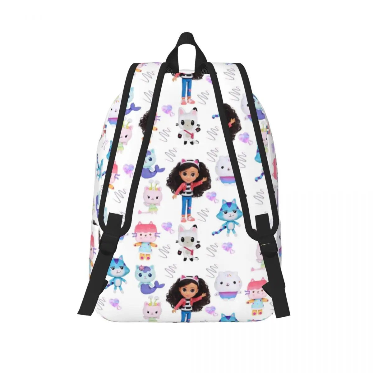 حقيبة ظهر رائعة لبيت الدمى من غابي، حقيبة ظهر رياضية للطلاب والعمل كارتونية لطيفة على شكل قطة فأر للرجال والنساء، حقائب قماش للكمبيوتر المحمول #3