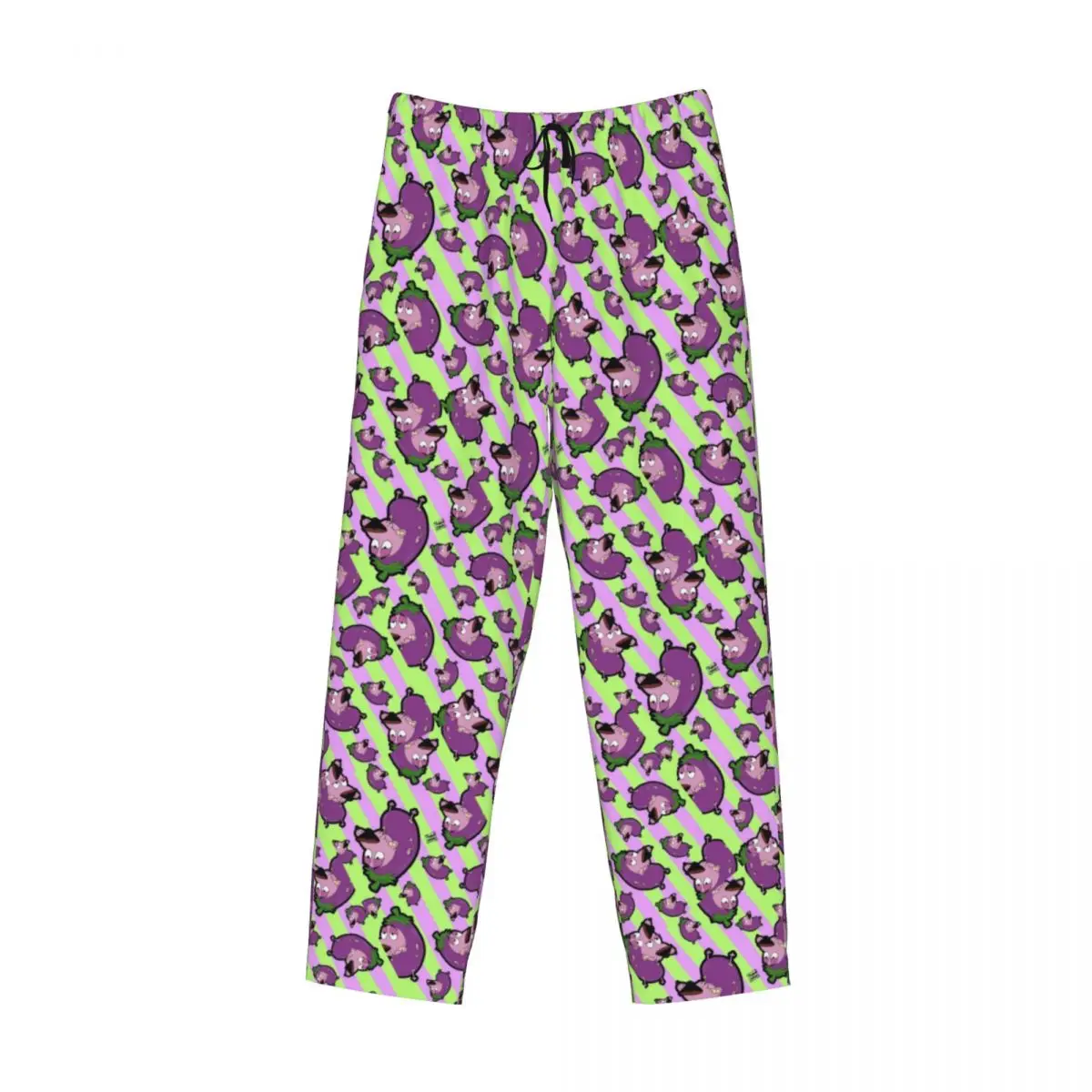 Custom C-Courage The Cowardly Dog Pajama Pants for Men Sleepwear Lounge Sleep Bottoms Stretch with Pockets view 3