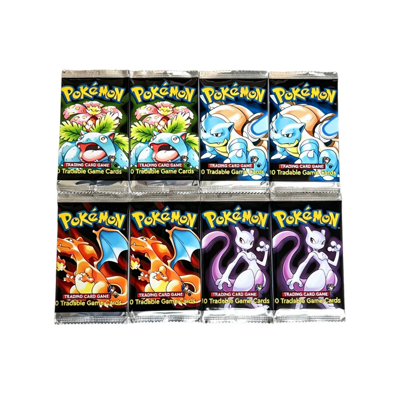 Pokémon Cards PKM Whole Set Foil 30th Anniversary PTCG Proxy Card Classic Base Booster Card Venusaur Pikachu Card Toys Gifts