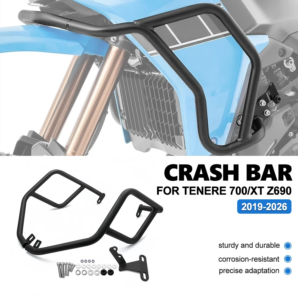 Motorcycle Crash Bar Engine Guard Frame Protector For Tenere 700 XT Z690 Anti-fall Bumper Highway Engine Protection Bar