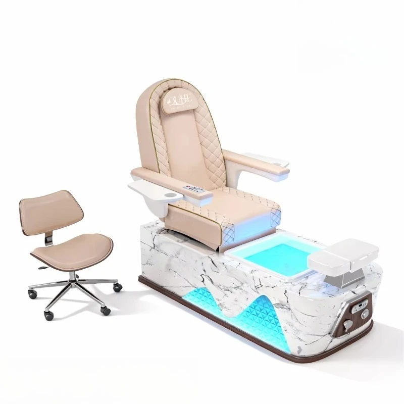 

Professional Electric Pipeless Professional No Plumbing Luxury Foot Spa Light Surfing Pedicure Chair With Massage