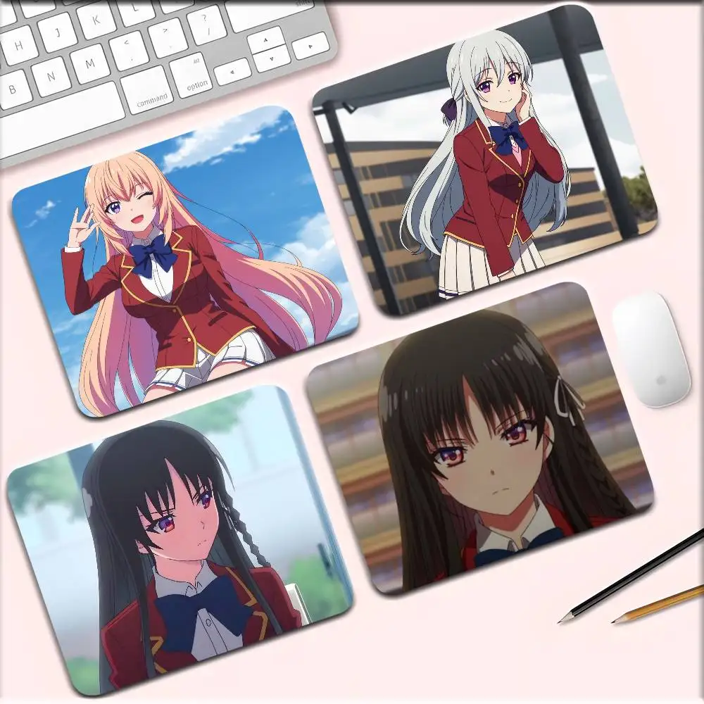 1pc Classroom Of The E-Elite Anime Small Mousepad Keyboard Pad Laptop Cushion Non-slip Deskpad