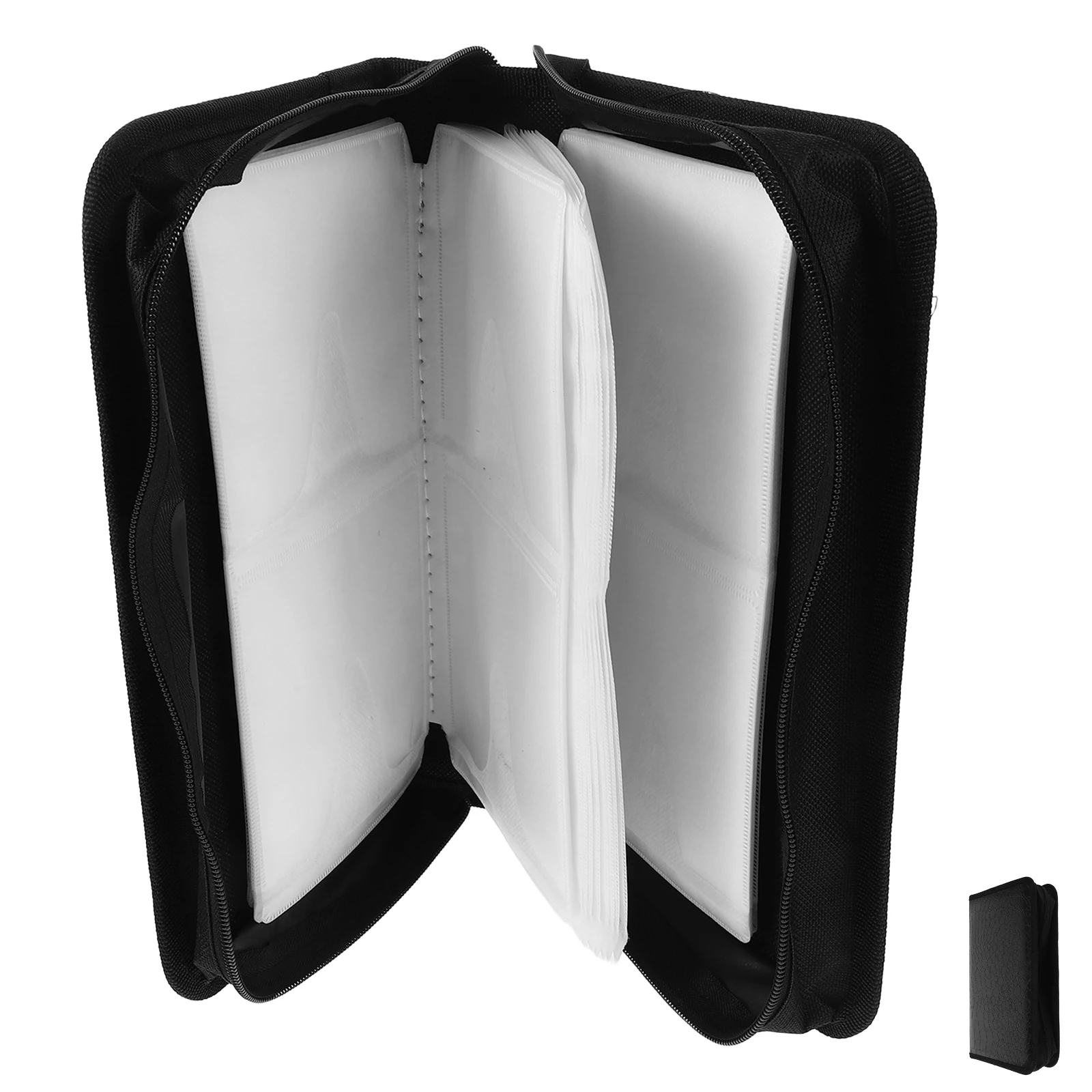 

CD Storage Bag Large Capacity Car Home Use Crocodile Pattern Protective Soft Material Dividers DVDs