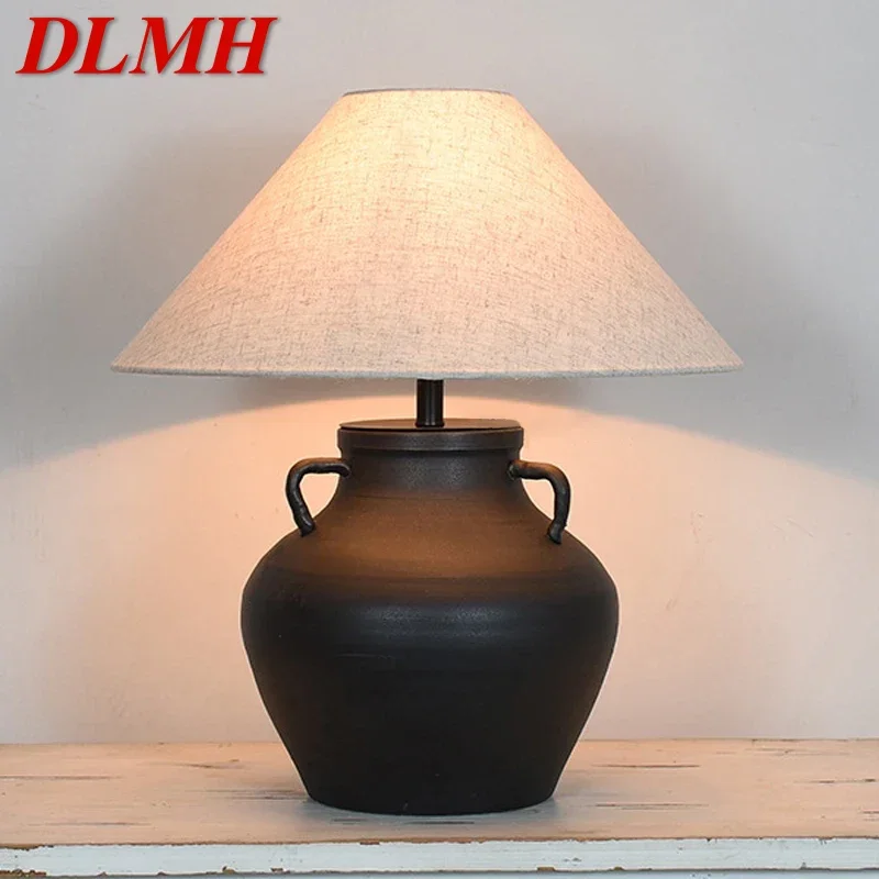 DLMH Contemporary CeramicTable Lamp Creativity Living Room Bedroom Study Hotel Homestay engineering Desk Light