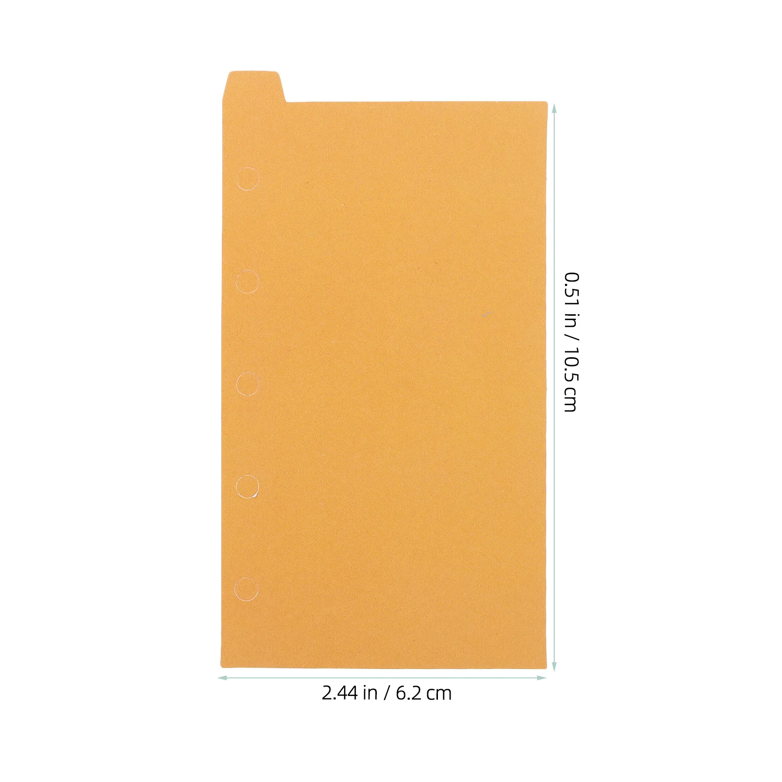 2 Sets A8 Paper Binder Dividers Notepad Tabs Loose-Leaf Page Markers For Notebooks Files Planners Indexing Classification Office