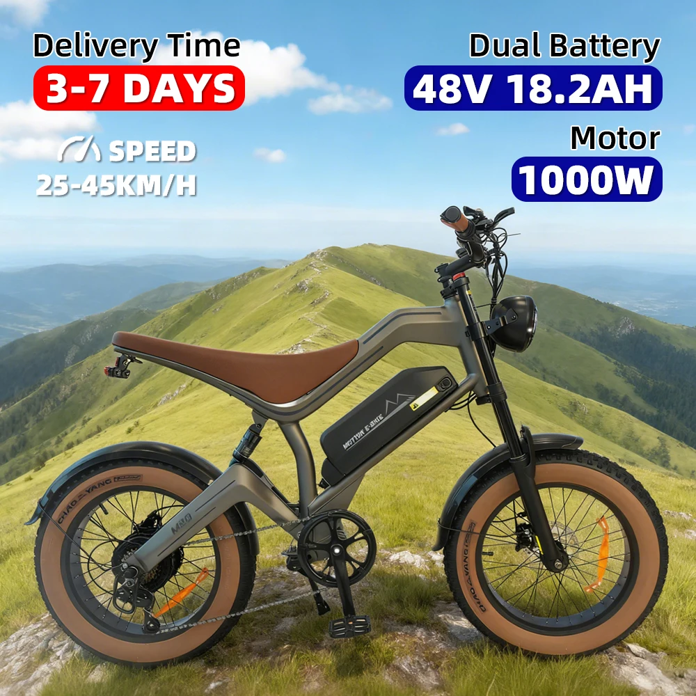 

European spot delivery of 20 inch electric snowmobile 1000W48V18.2AH lithium battery off-road electric snowmobile