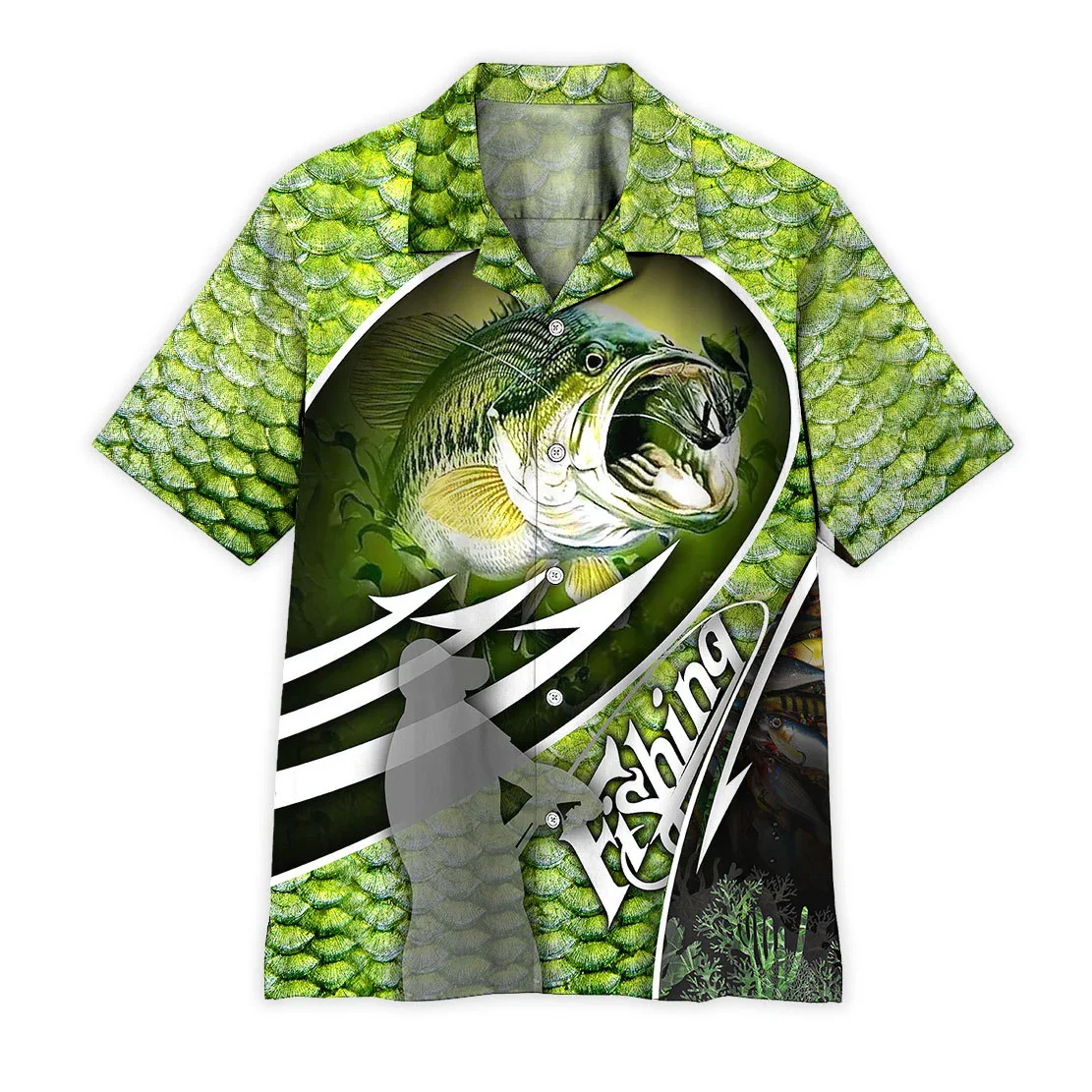 

Summer Short sleeve Shirts Beautiful Carp / Catfish Fishing Pattern 3D Printed Hawaiian Shirt Mens Harajuku Casual Shirt
