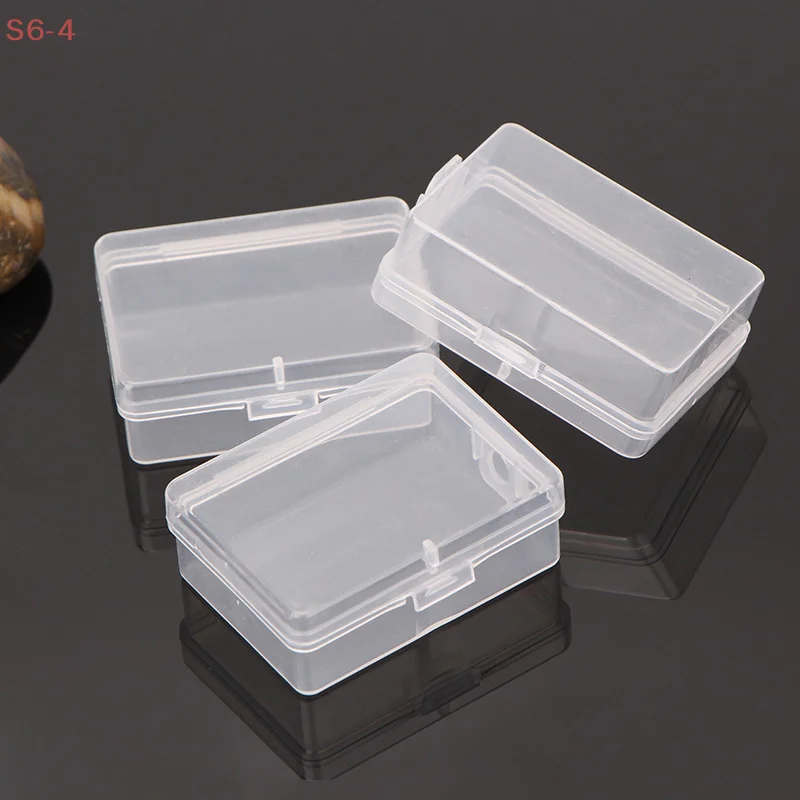 Home Transparent Plastic Storage Box rectangle Square Organizer for Small Items Case Packing Boxes Jewelry Beads Container