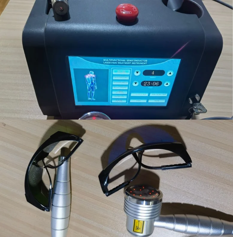 

Advanced Laser Therapy Machine 808nm + 650nm, 16 Diodes, 1055mW for Human & Animal Pain Relief - Arthritis, Disc Herniation