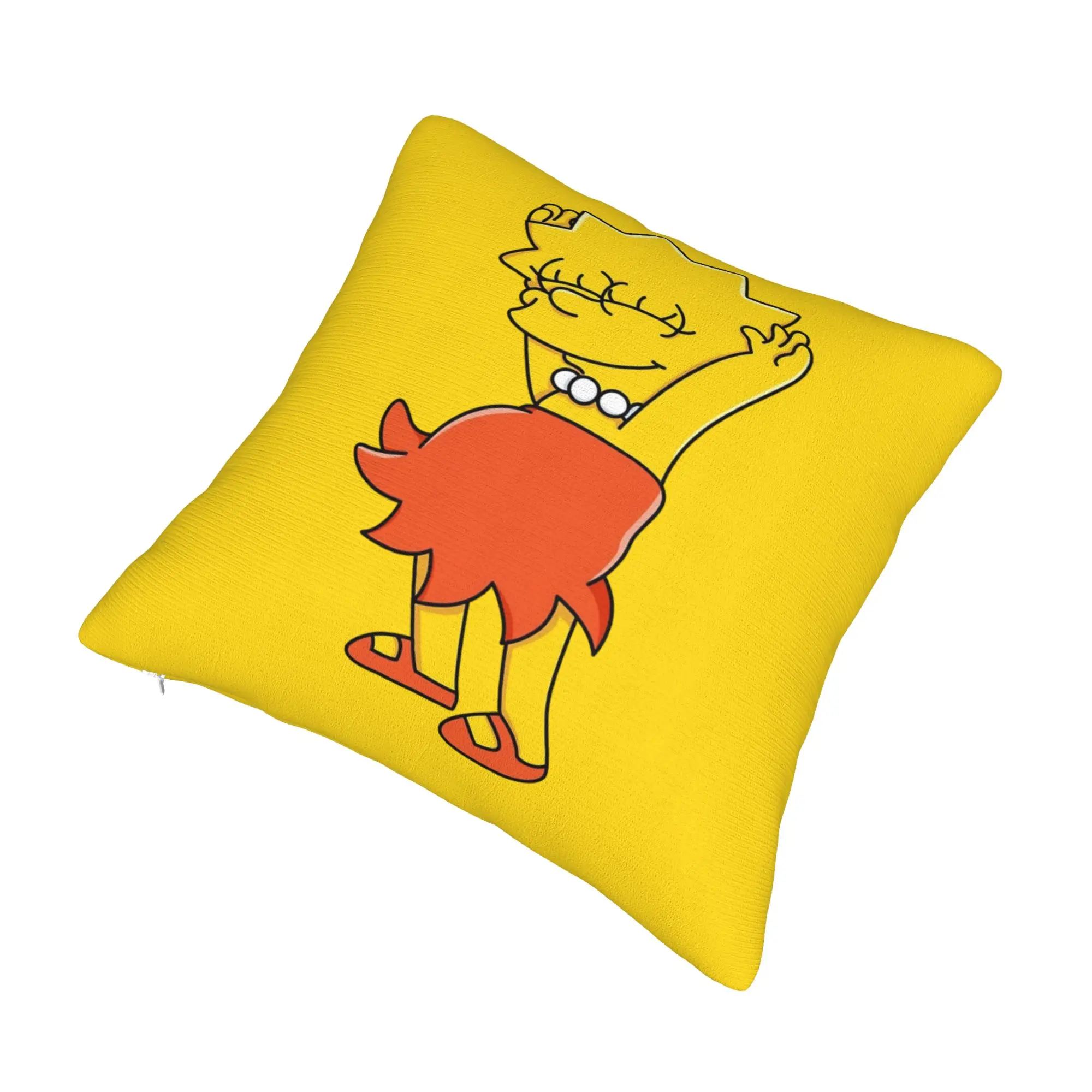 Lisas Simpson Pillowcase Soft Fabric Cushion Cover Decor  Pillow Case Cover Home Drop Shipping 45*45cm