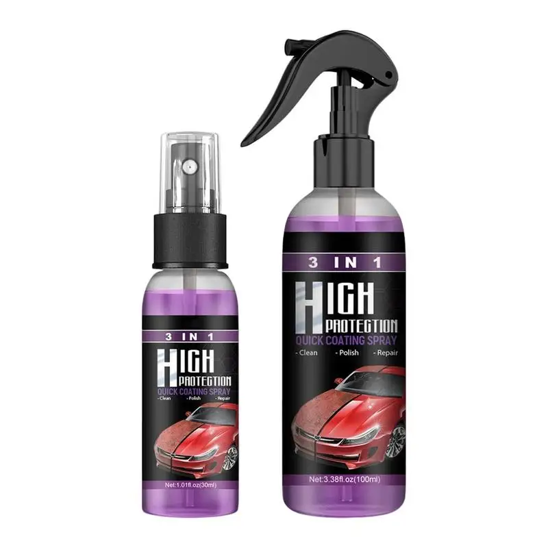 

3 In 1 High Protection Car Ceramic Coating Spray Auto body paint care Polishing Agent Car Hydrophobic Coat Scratch Repair Tool